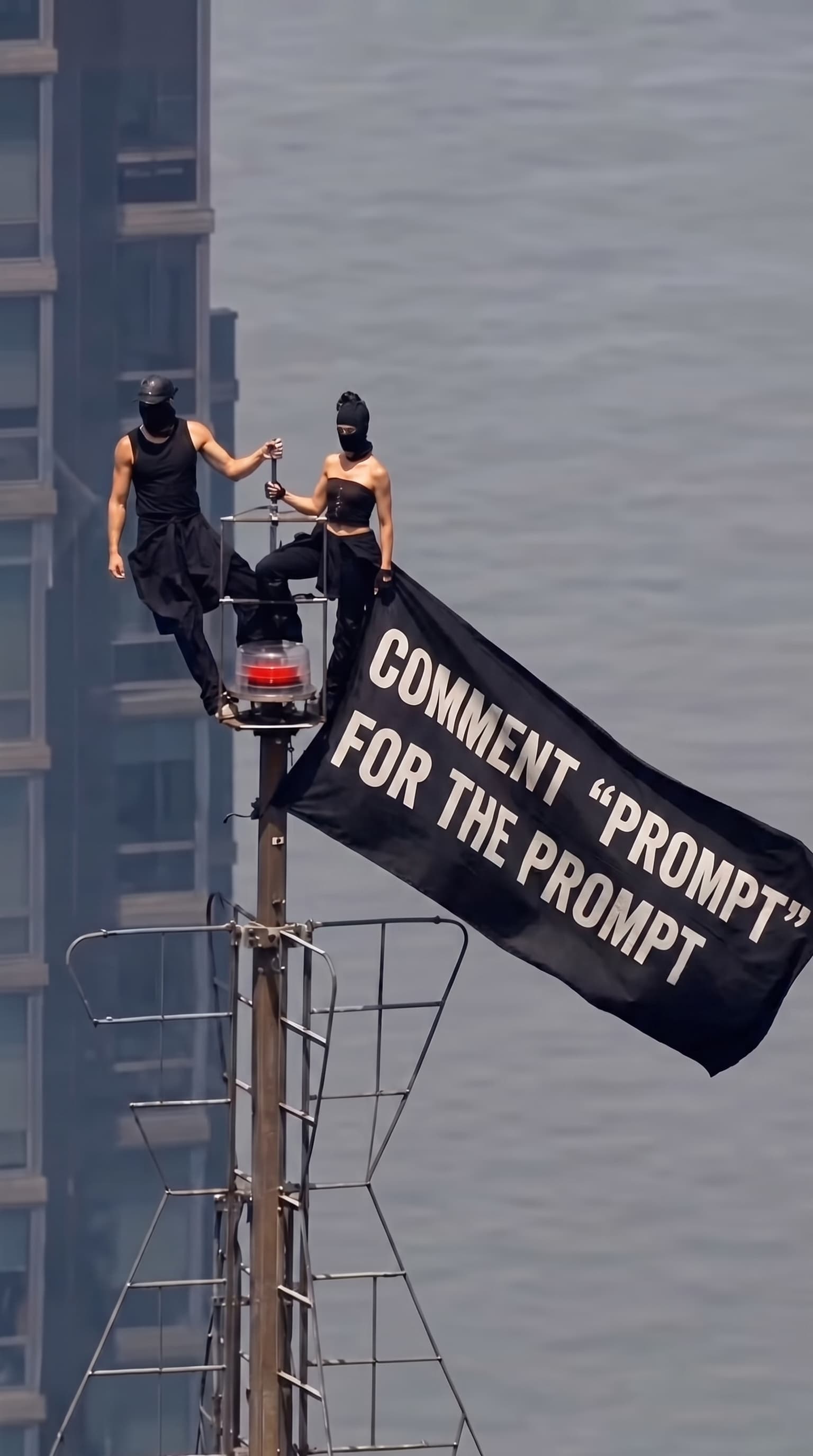 Empire State Banner Holding Video Generator