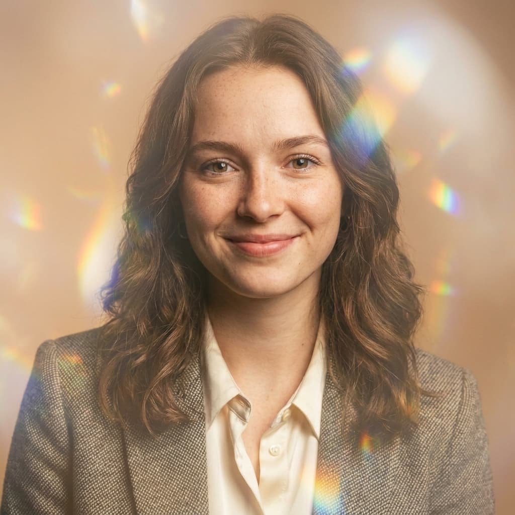 Cinematic Prism Haze AI headshot style