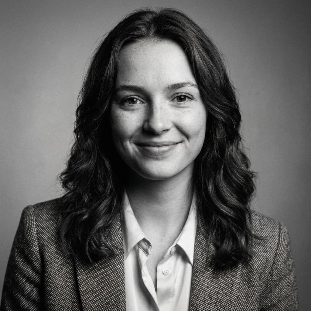 Classic B&W Film AI headshot style