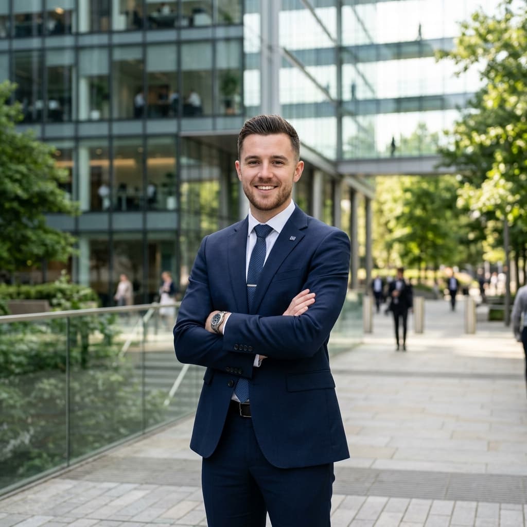 Corporate Outdoor Portrait AI headshot style