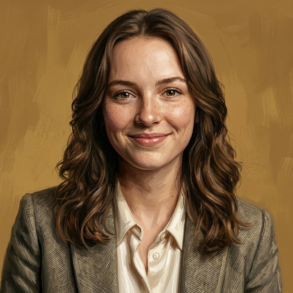 Digital Illustration Portrait AI headshot style