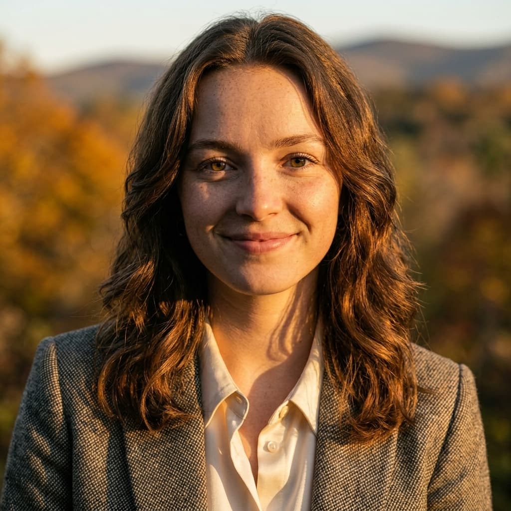 Golden Hour Shadows AI headshot style