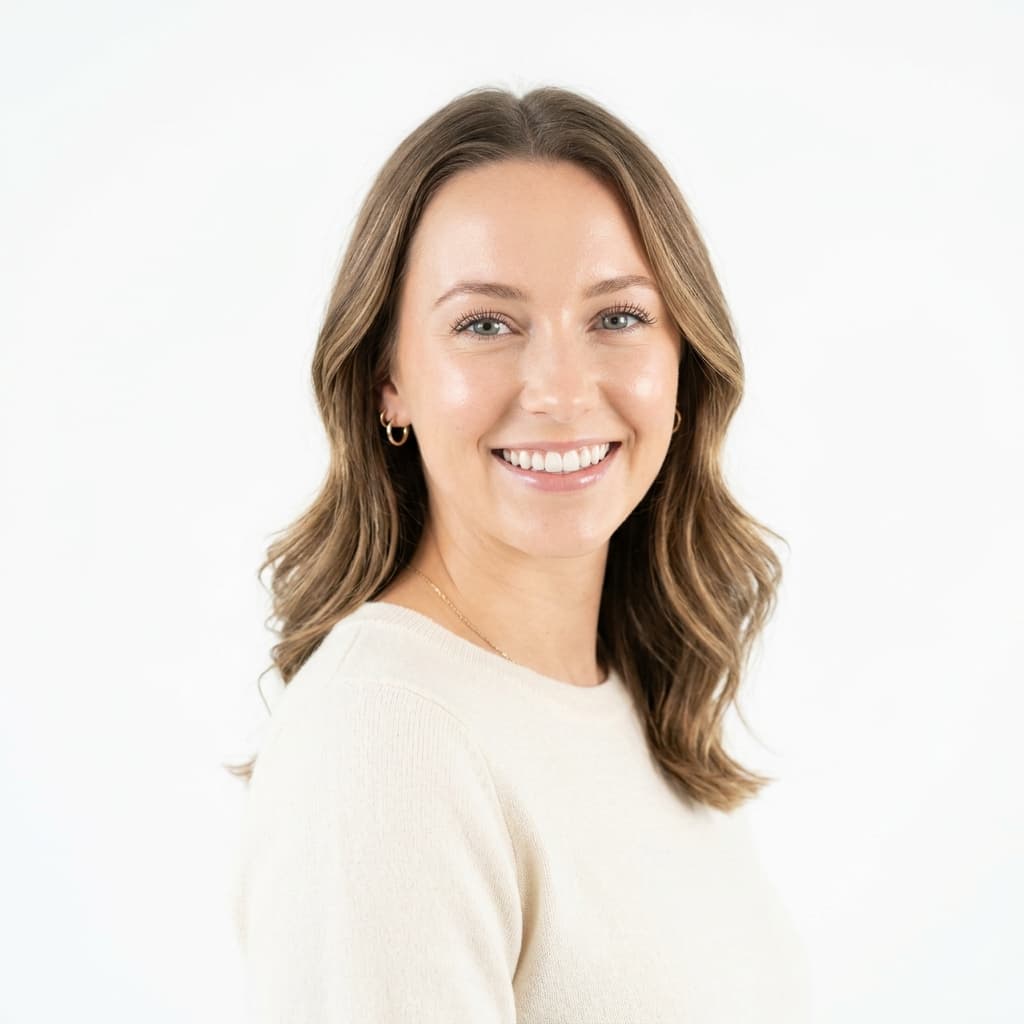 High-Key Studio Portrait AI headshot style