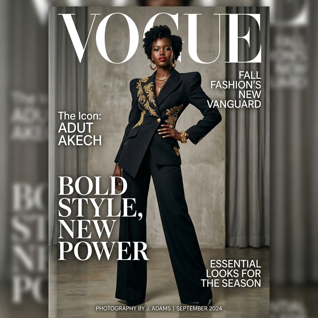 Magazine Cover AI headshot style