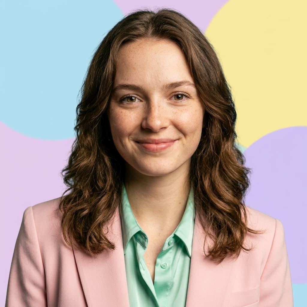 Pastel Pop Headshot AI headshot style