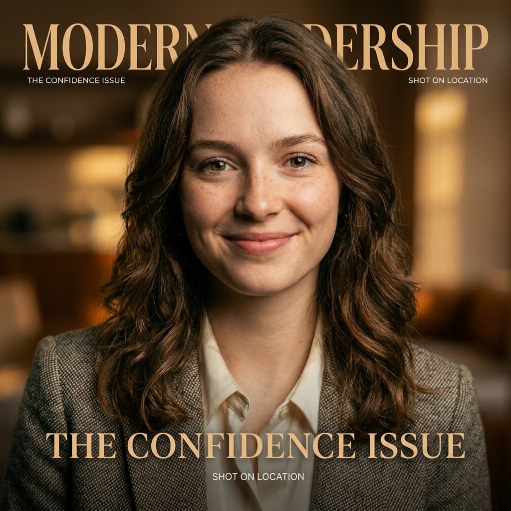 Warm Editorial Portrait AI headshot style