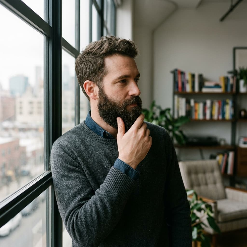Full beard Beard try-on photos example