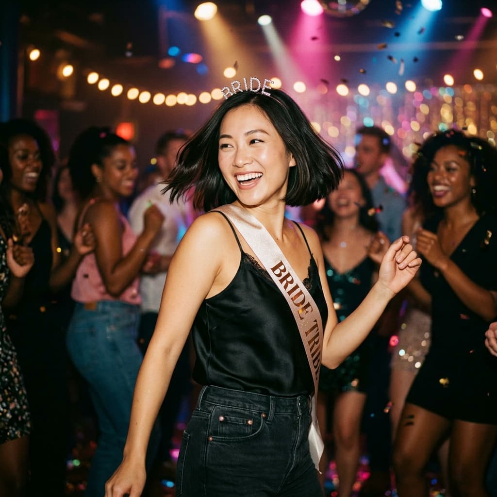 Dance party Bachelorette party photos example