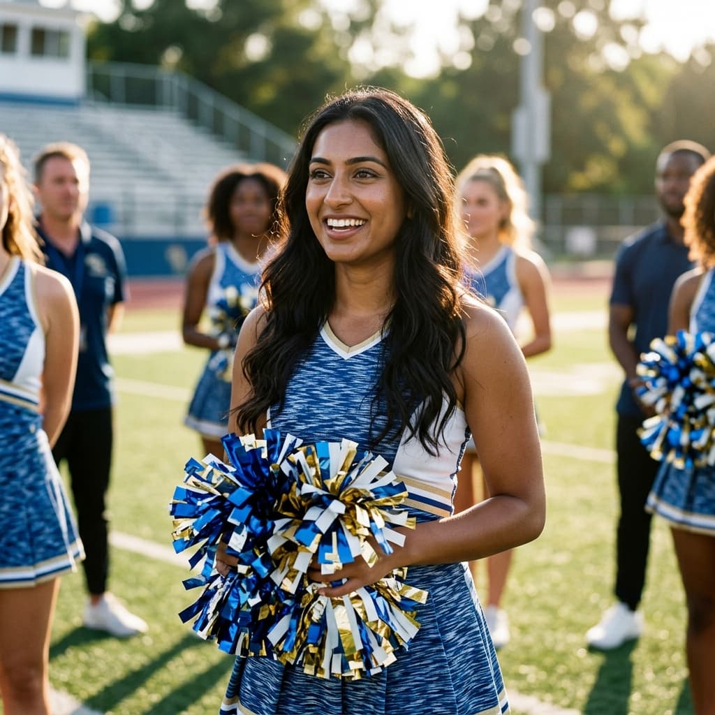 Team portrait Cheerleader photos example