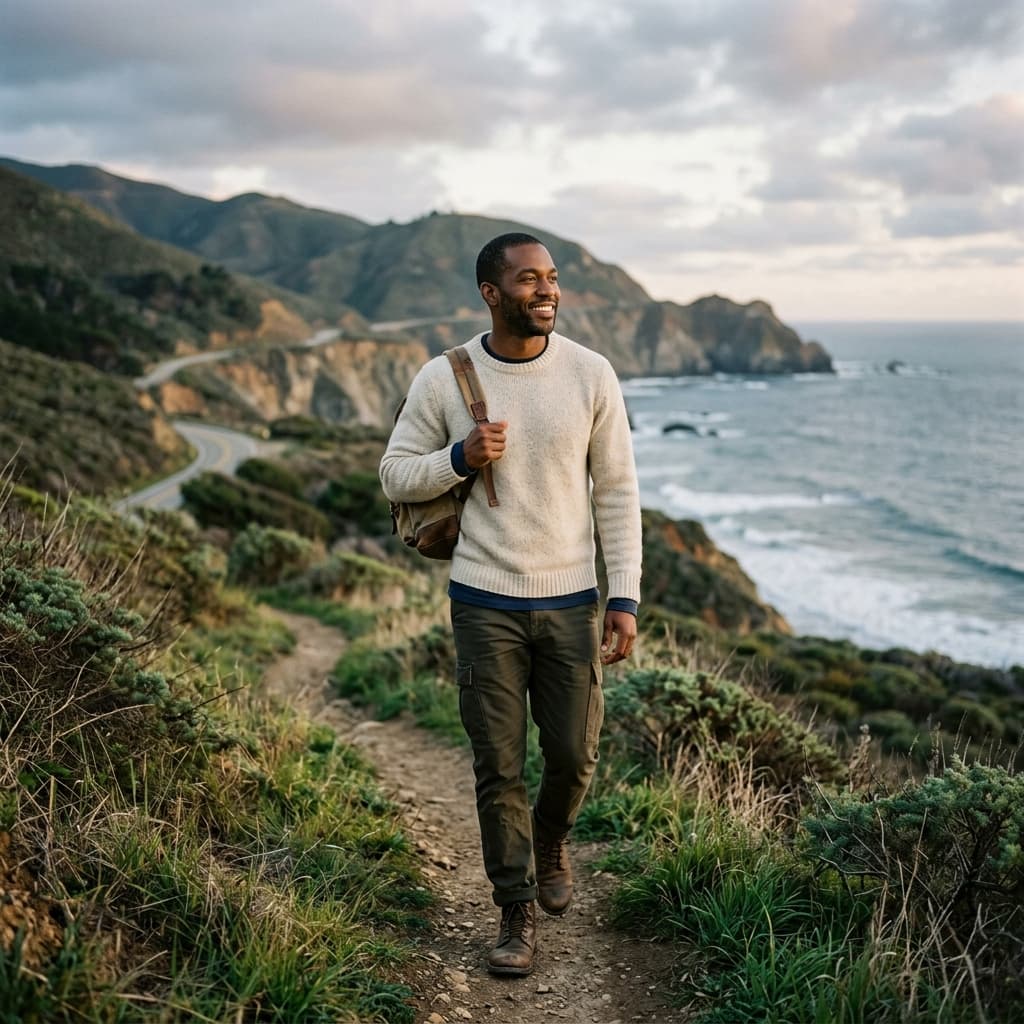 Coastal layers Cloud dancer outfits example
