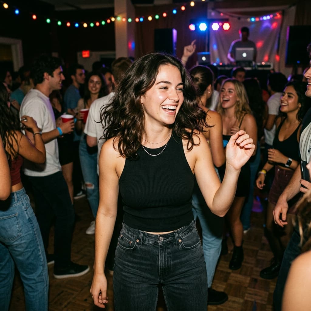 Dance floor College party photos example