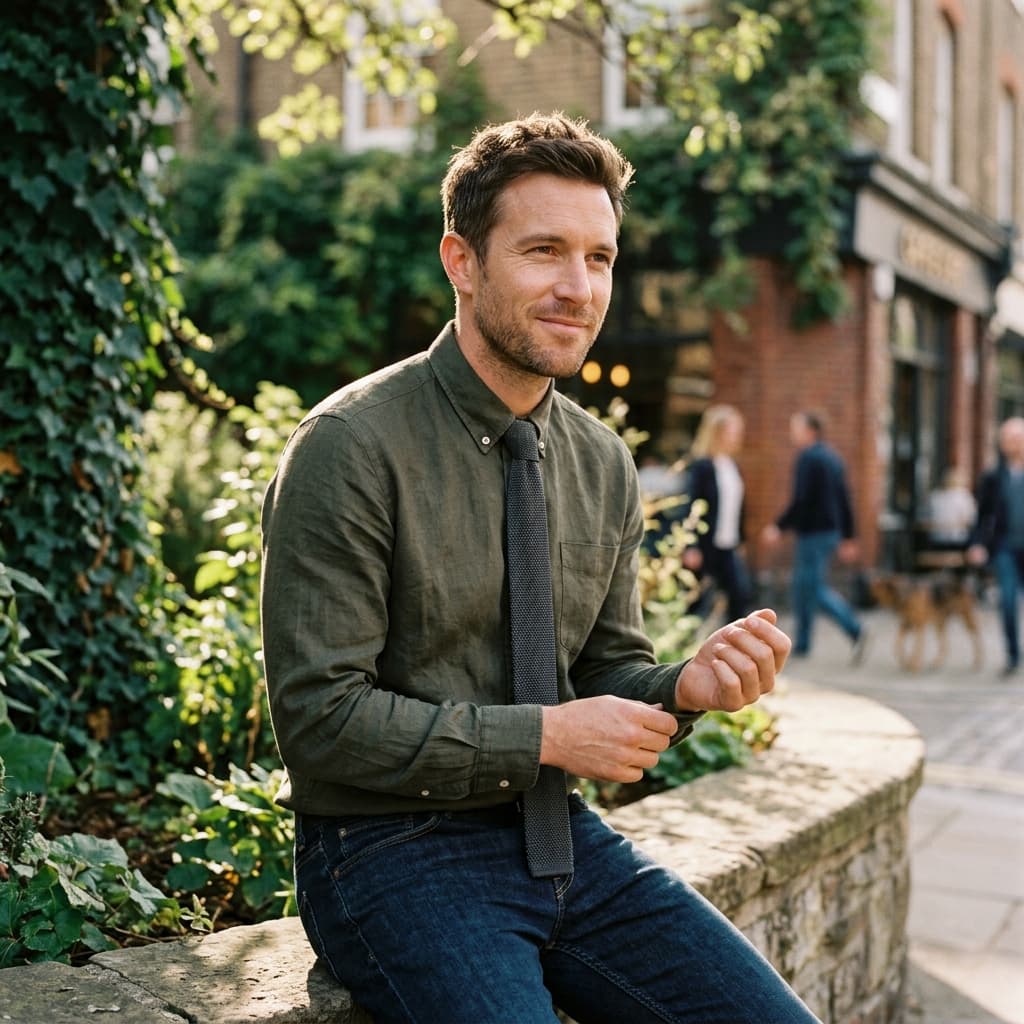 Outdoor portrait Dating headshots example