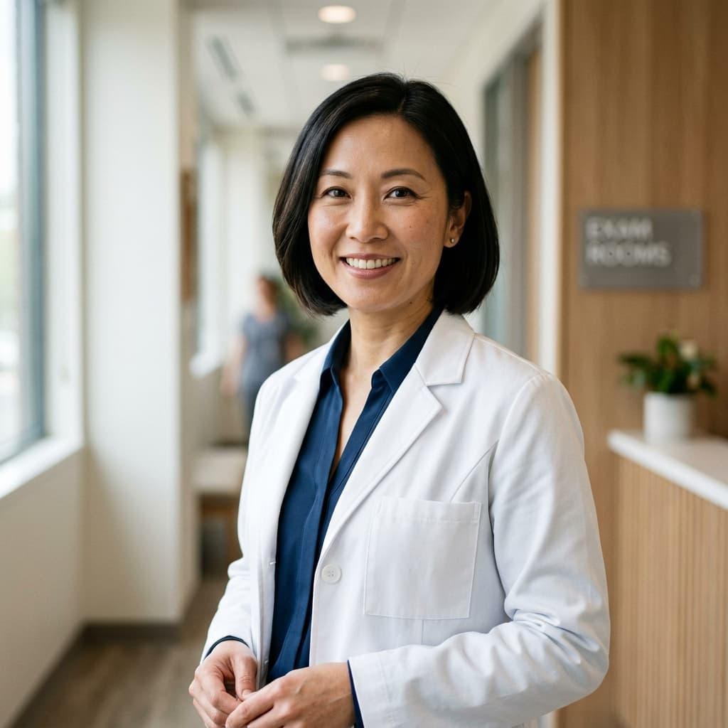 Clinic portrait Doctor headshots example