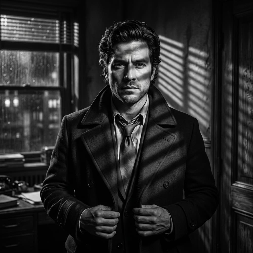 1950s Film Noir Photo Generator example