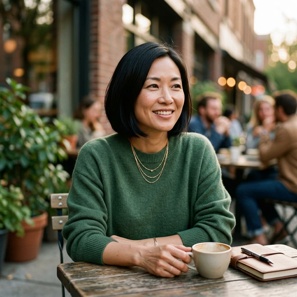 Outdoor portrait Life coach headshots example