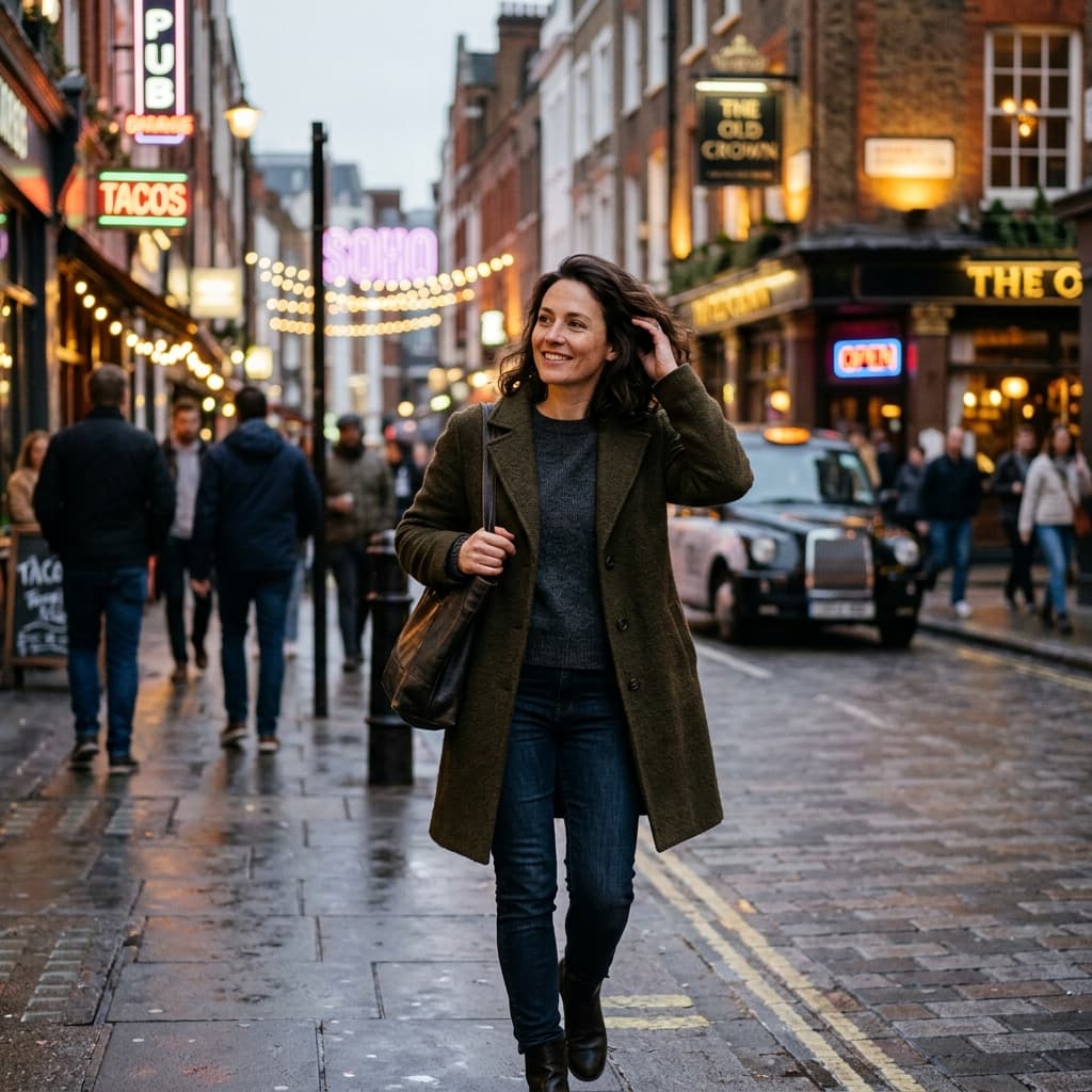 Soho evening London photos example