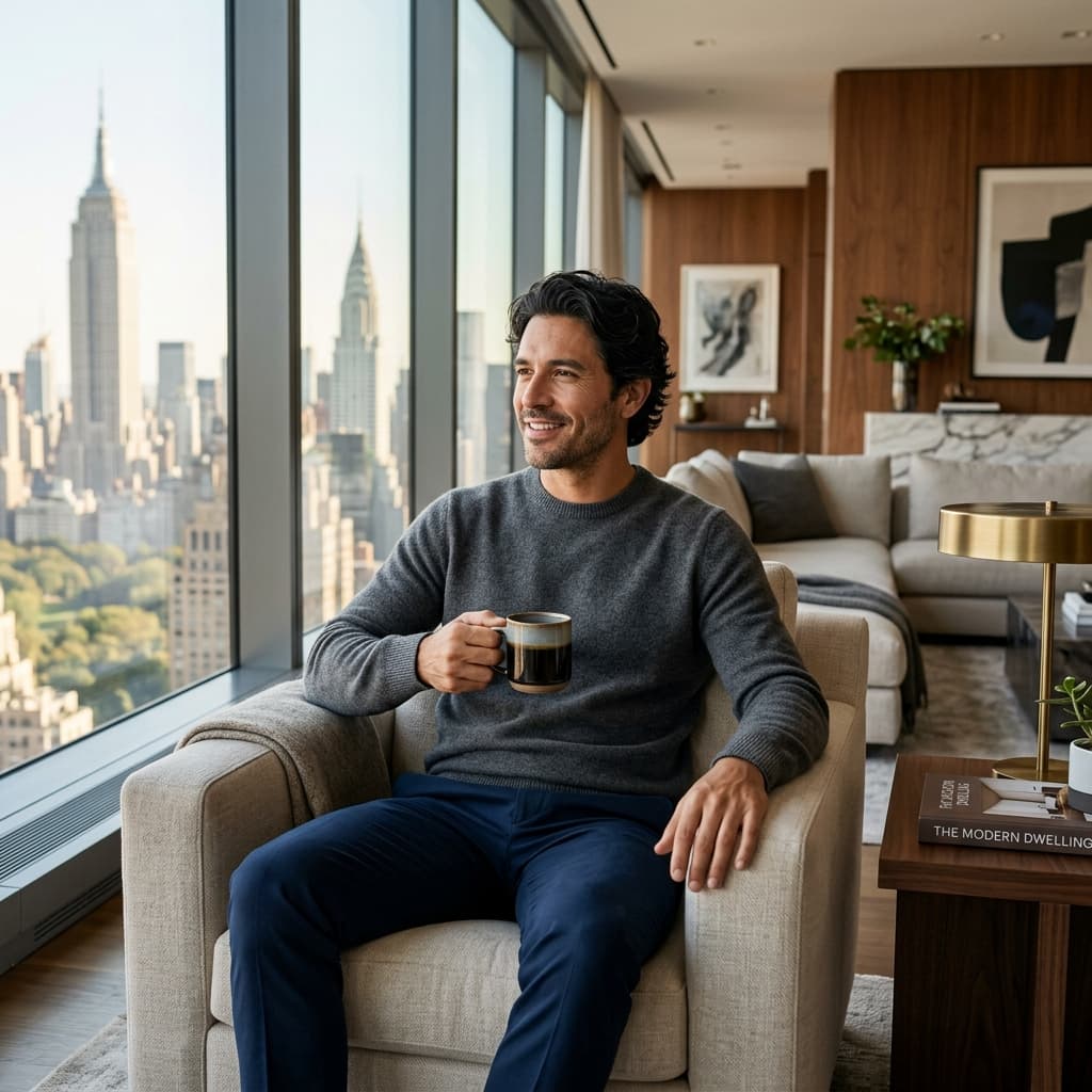 Penthouse morning Luxury lifestyle photos example