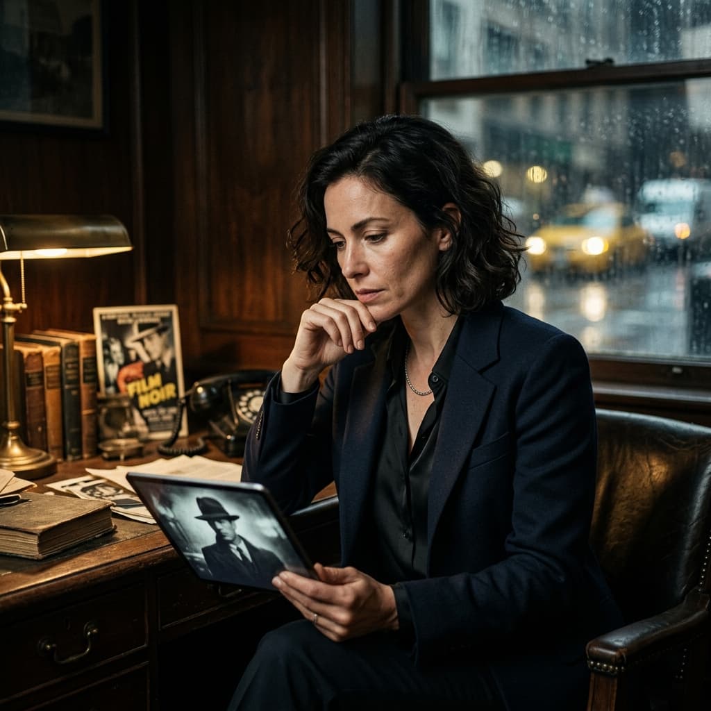 Noir office Mobster portraits example