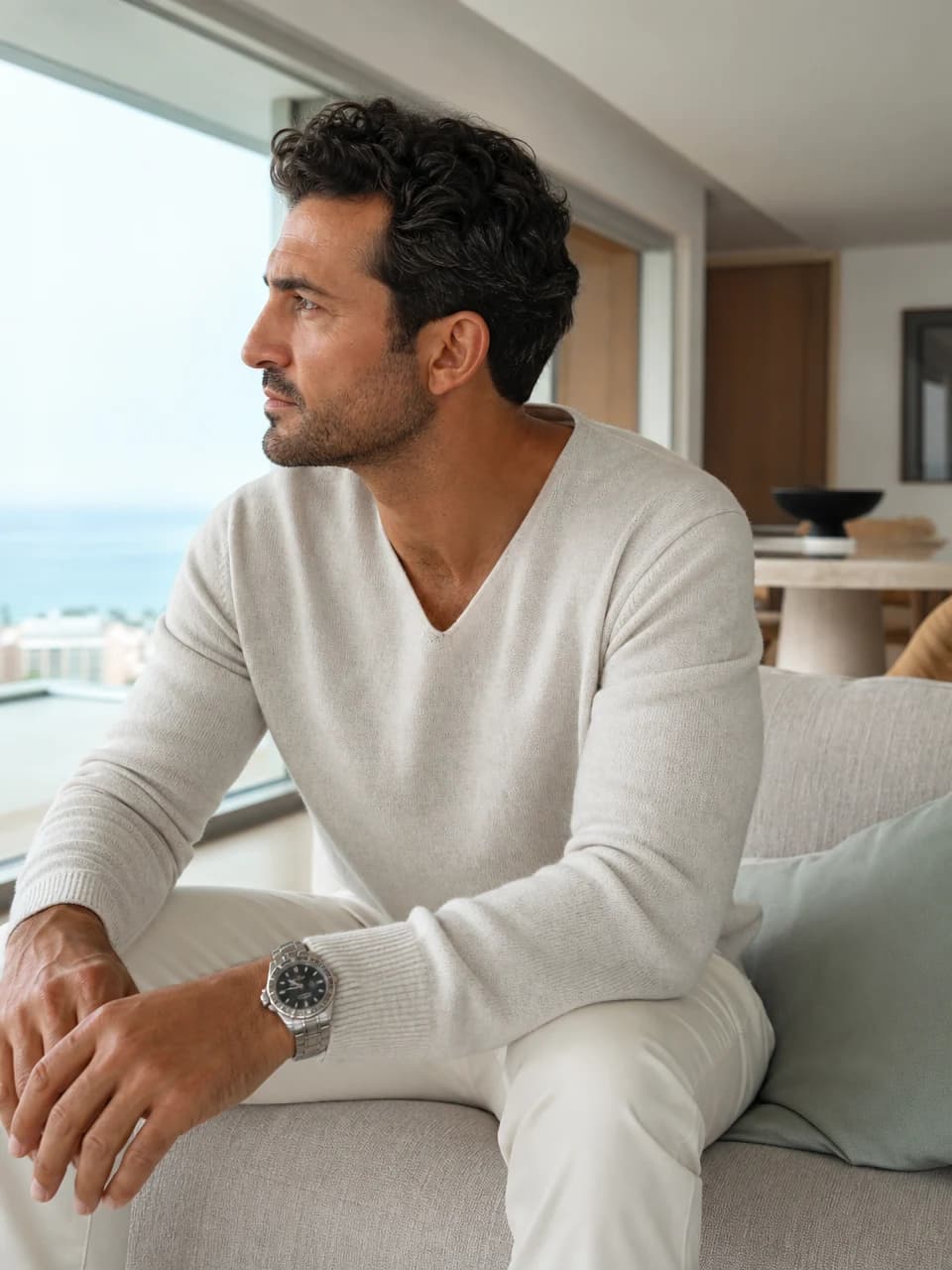 Minimal penthouse Quiet luxury photos AI-generated example