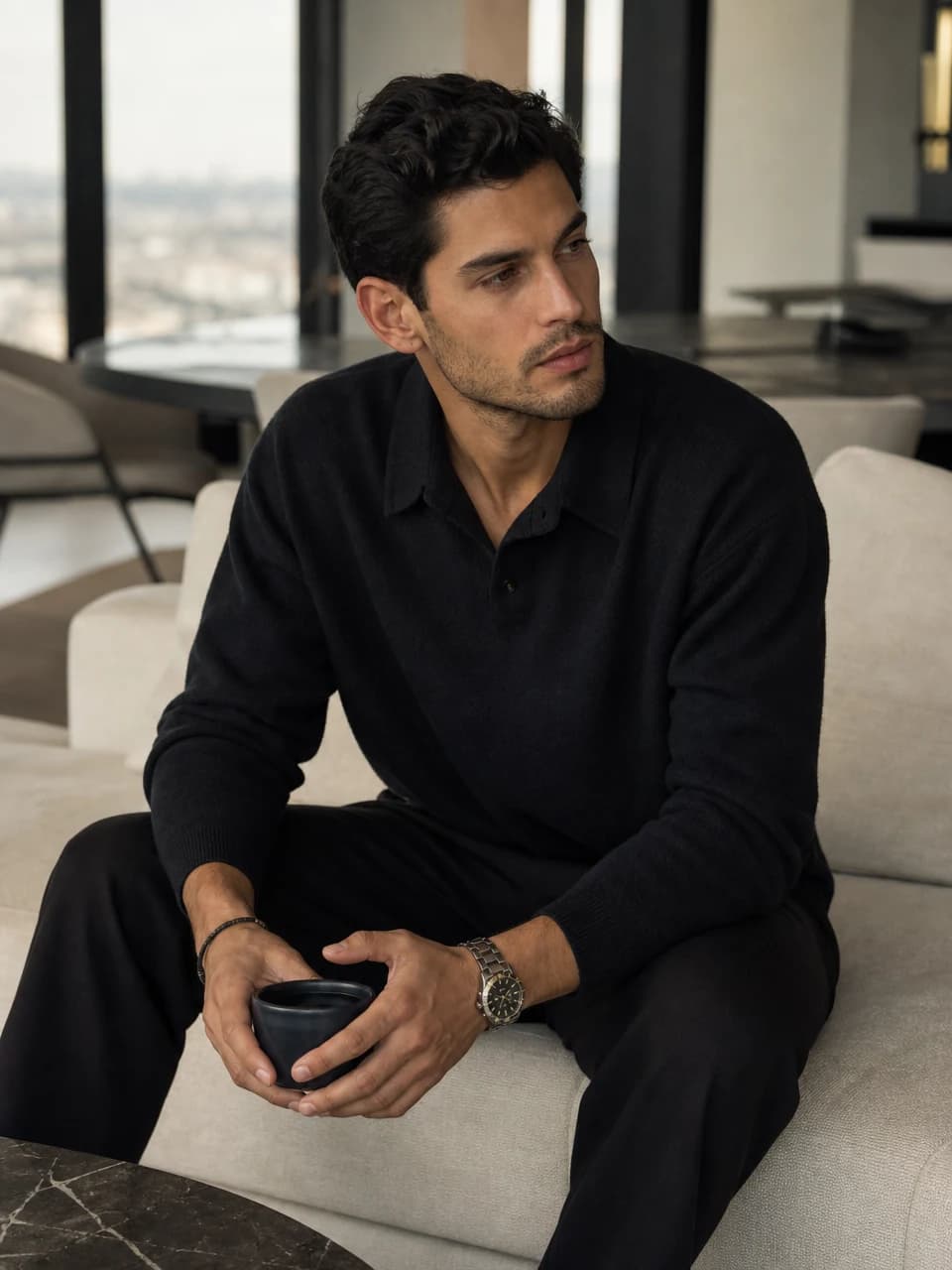 Minimal penthouse Quiet luxury photos AI-generated example