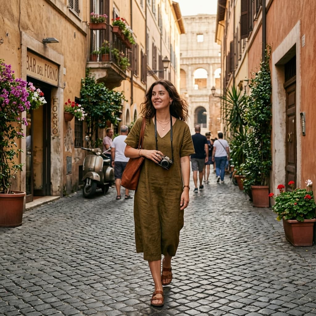Historic street Rome photos example