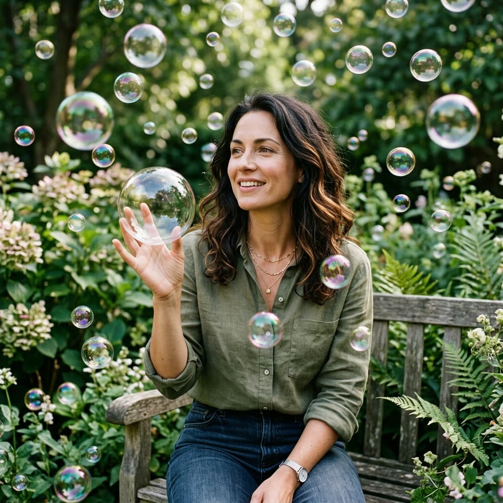 Bubble garden Bubble portraits example