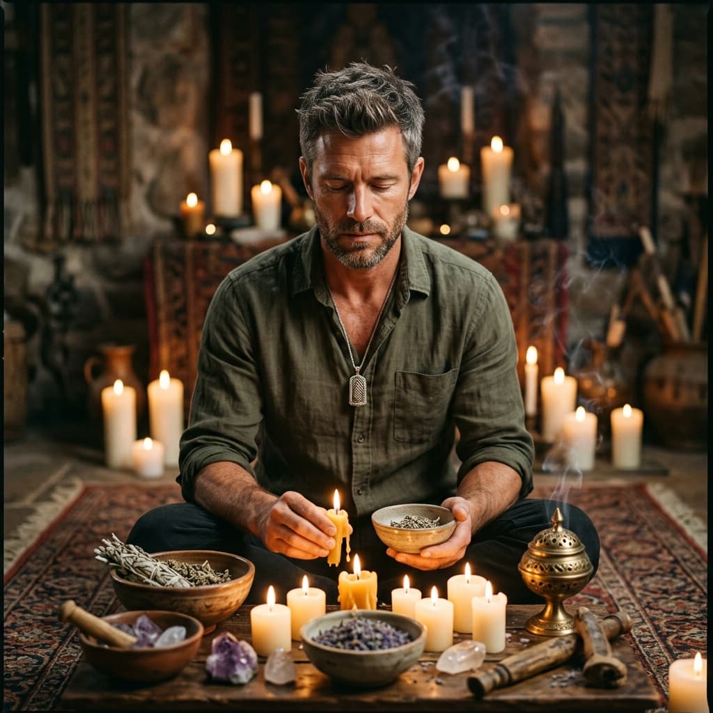 Candle ritual Spiritual portraits example