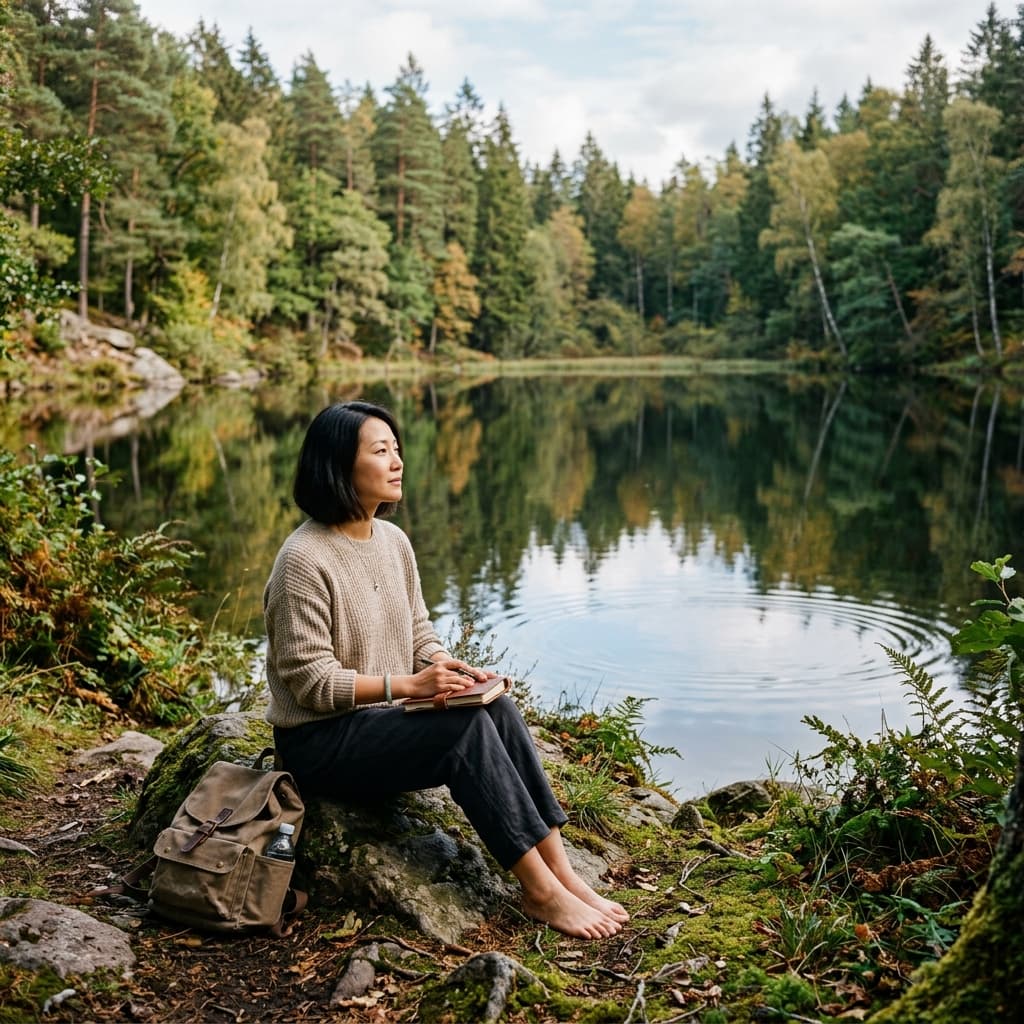 Forest reflection Spiritual portraits example