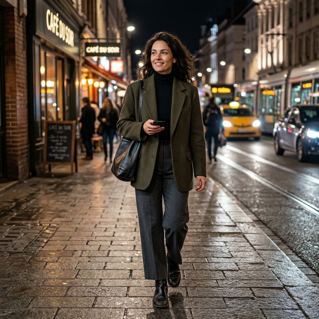Night street Street style photos example