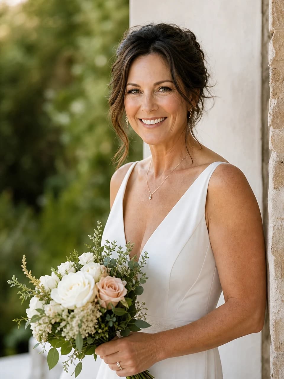 Editorial bridal Wedding photos AI-generated example
