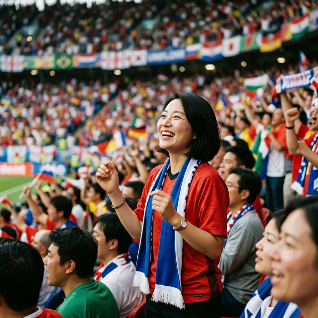 Stadium crowd Football fan photos example