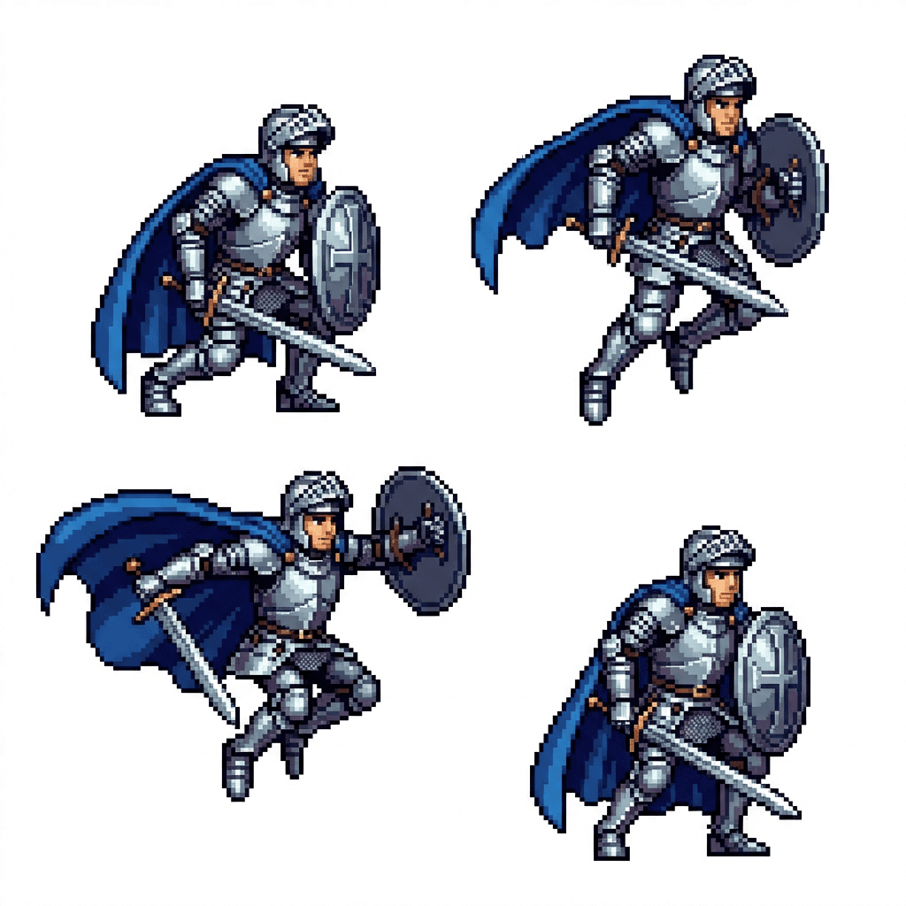 2D Pixel Art Sprite Sheet Generator example 1