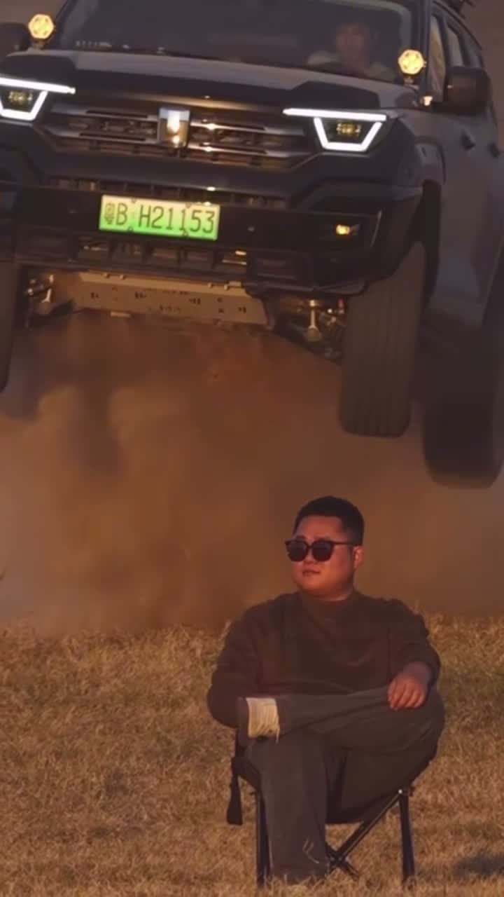 Trending Car Jump AI Video
