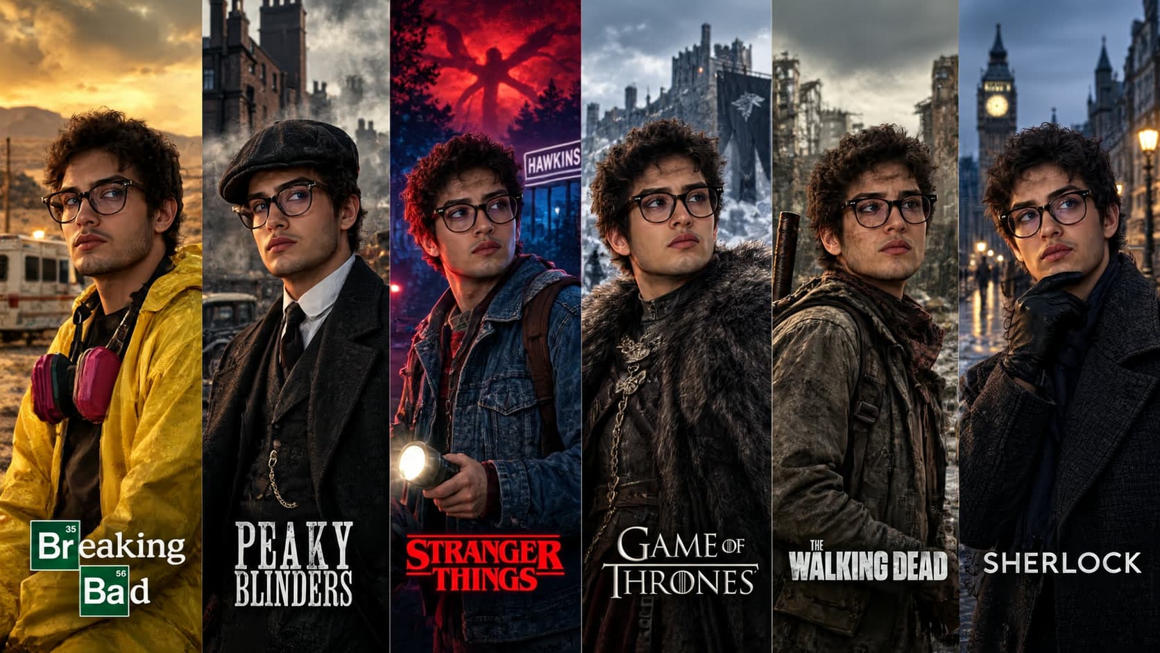 One Selfie. Six Cult TV Series Universes