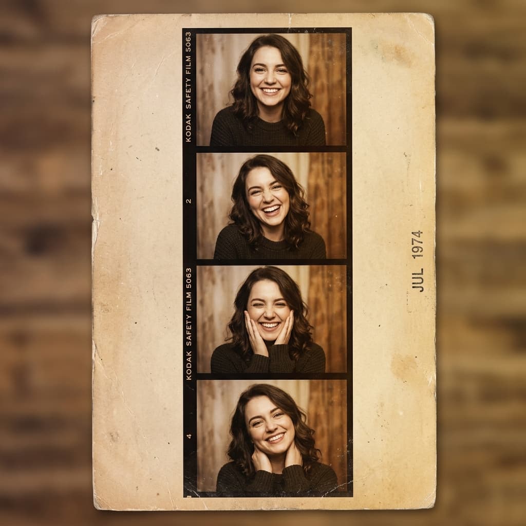 Vintage Photobooth Strip example 2
