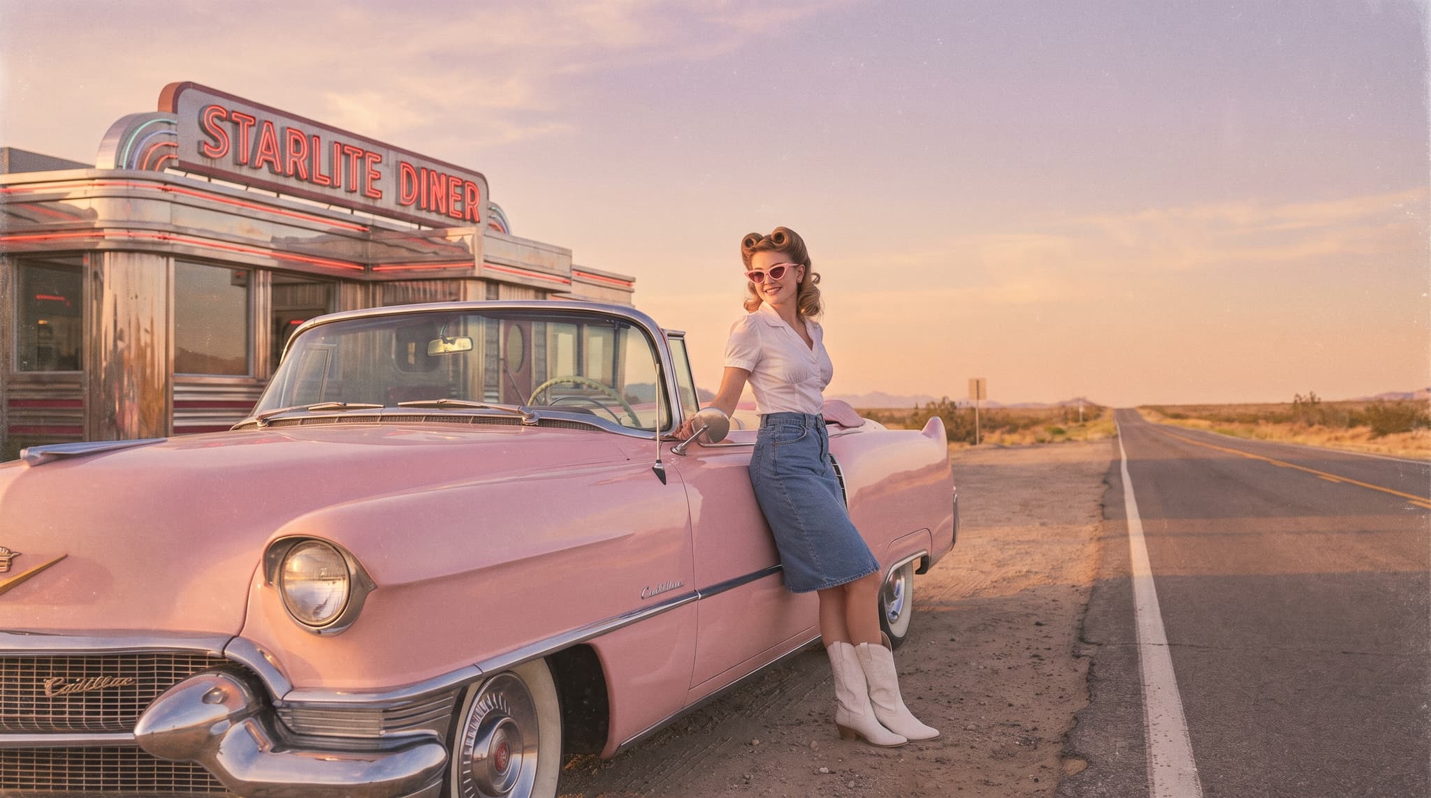 1950s Americana Vlog Video Generator
