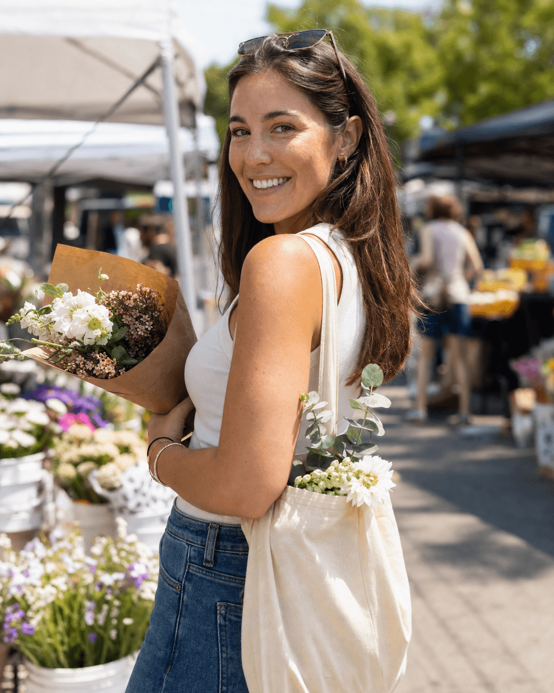 Weekend Market AI dating profile example