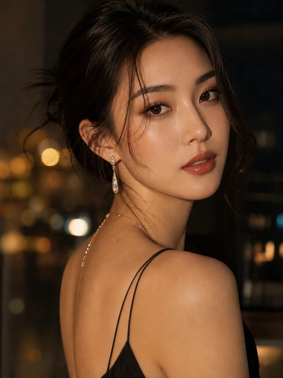 Evening glam Makeup try-on example