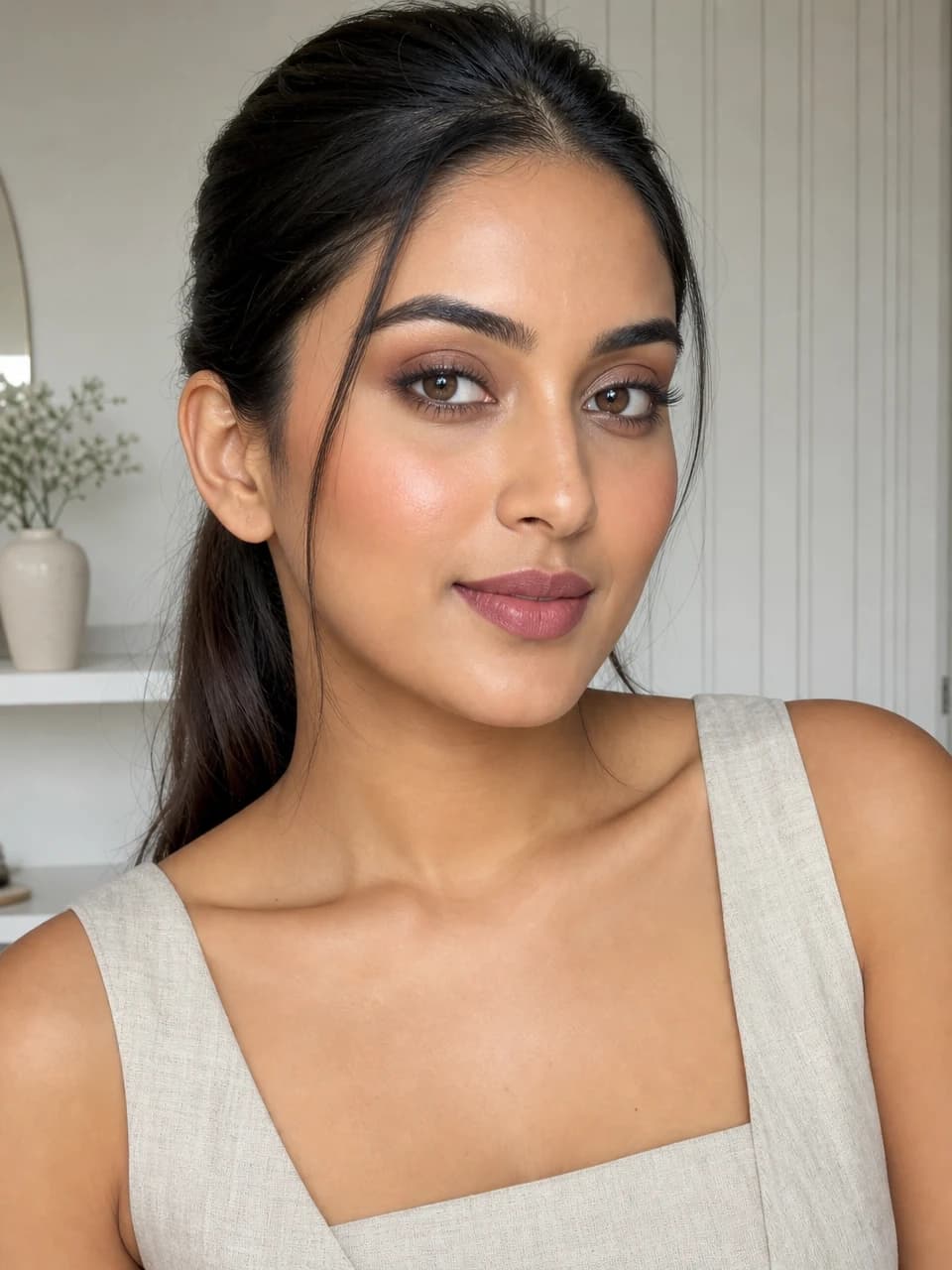 Natural glow Makeup try-on example