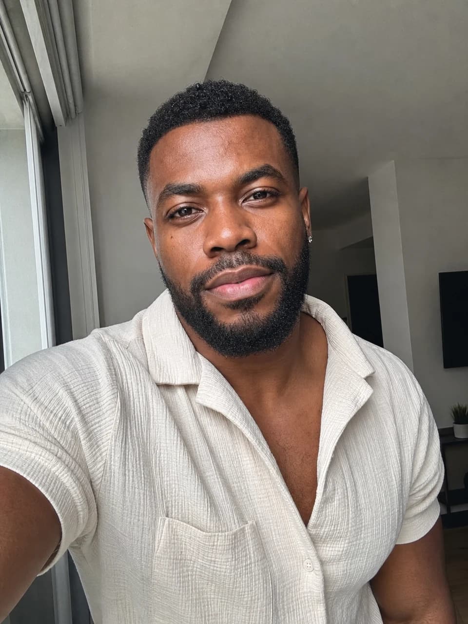 Window-light selfie AI selfies example