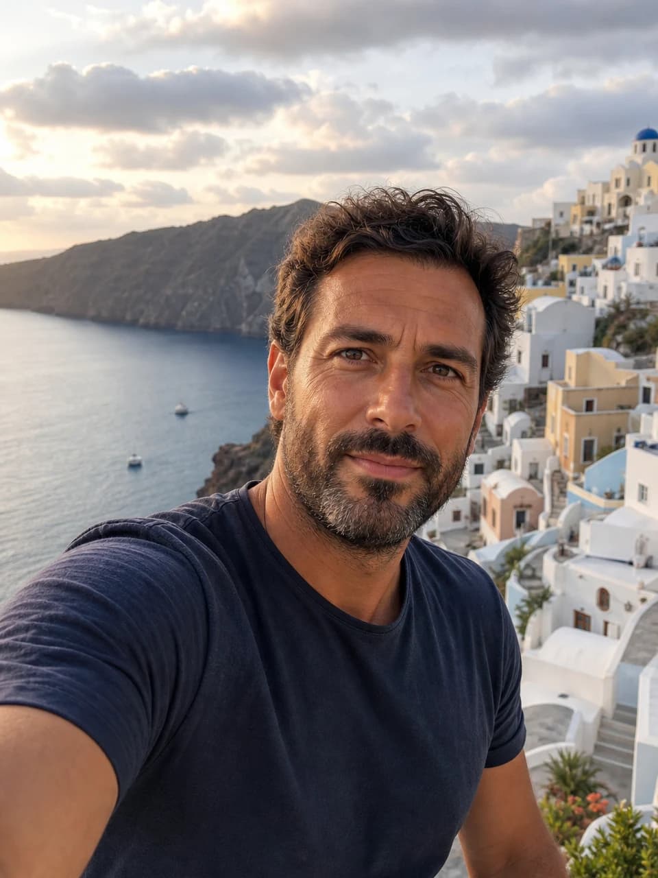 Travel selfie AI selfies example