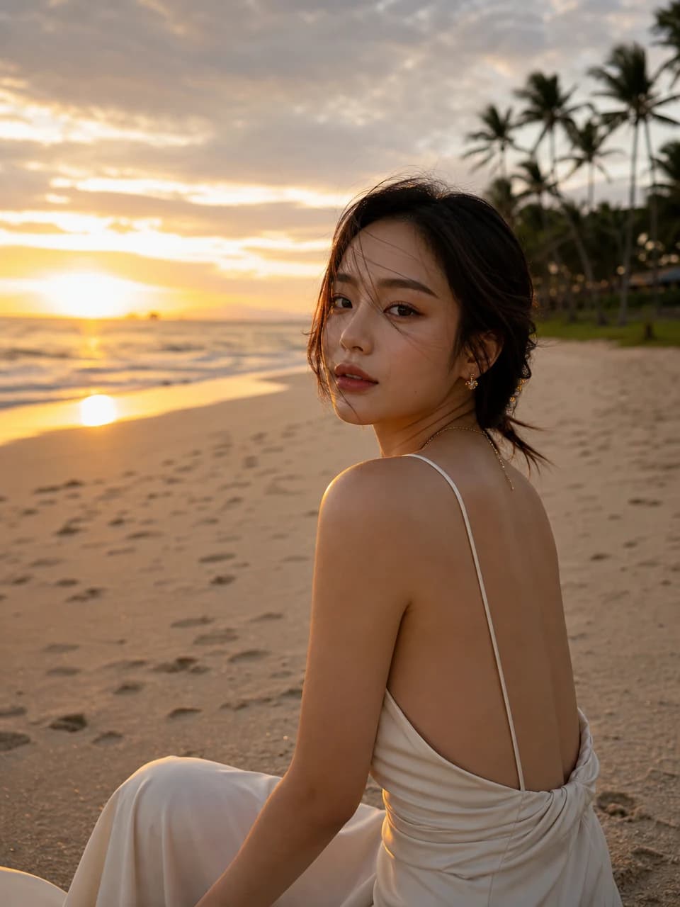 Beach sunrise Bali photos example
