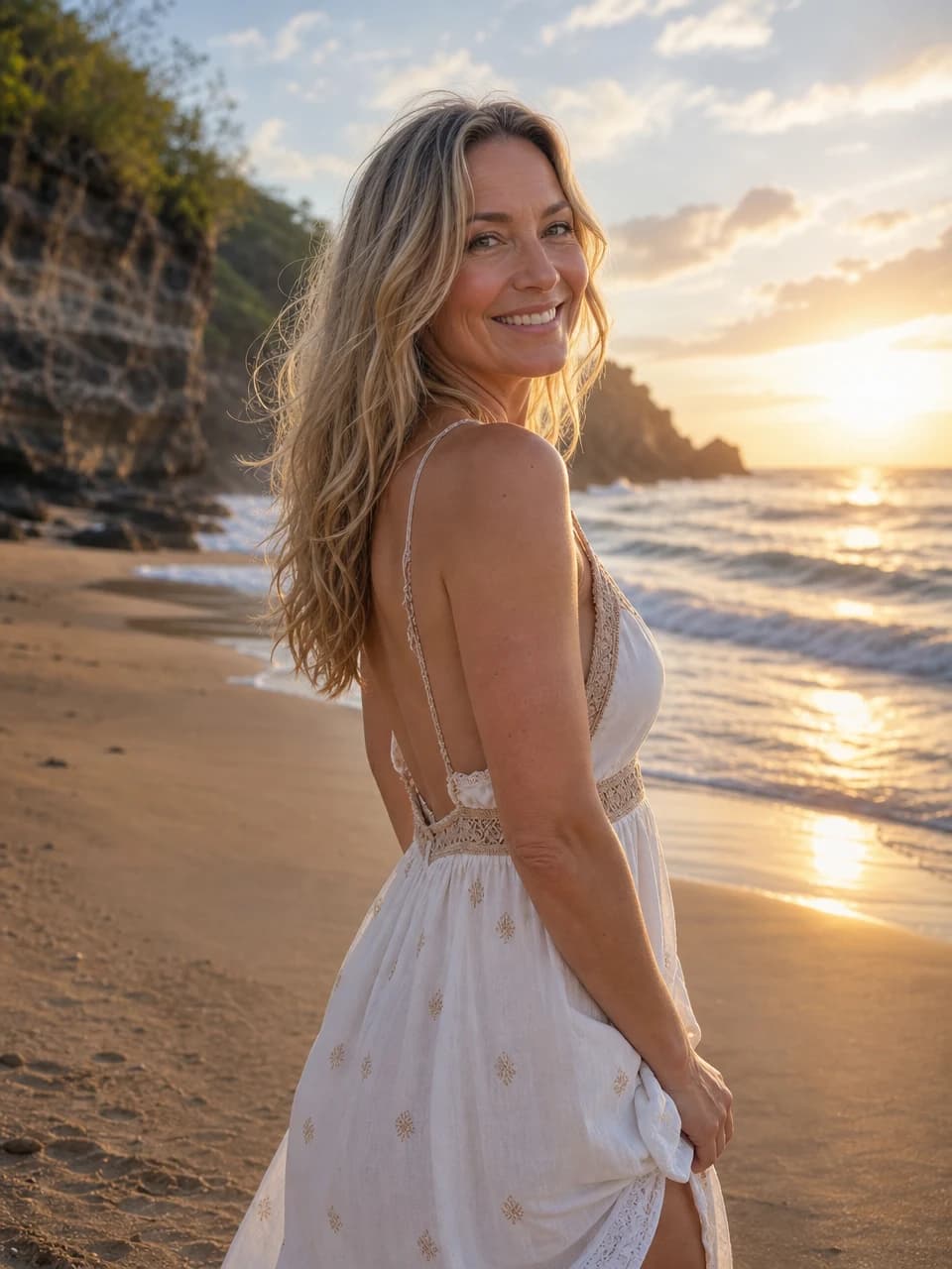 Beach sunrise Bali photos example