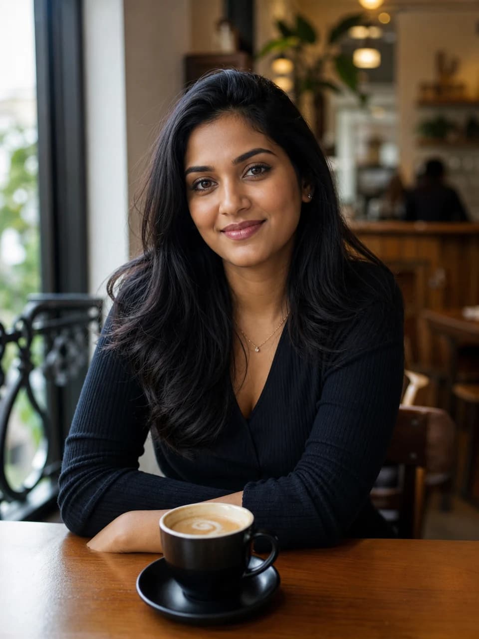 Casual coffee First date photos example