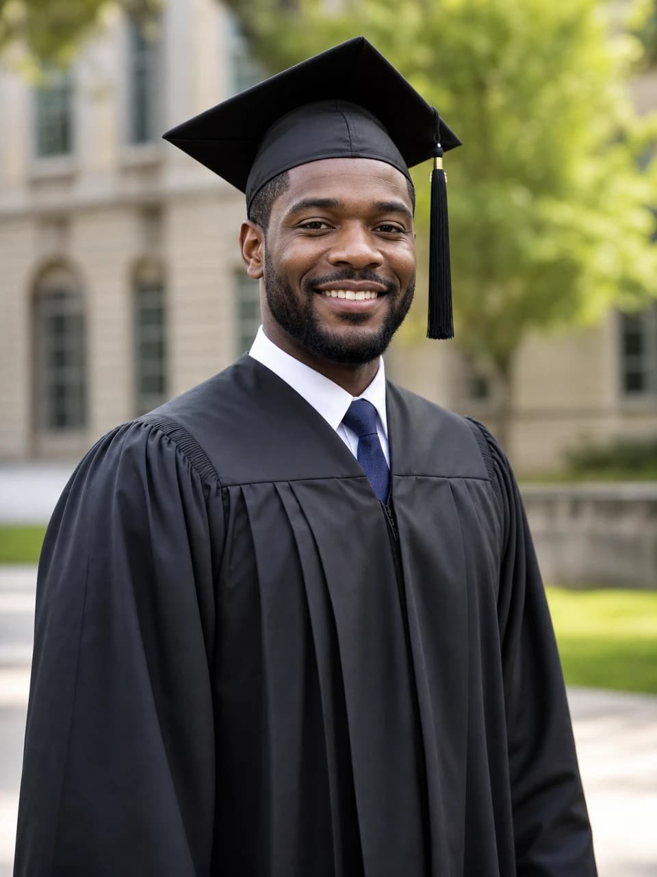 Campus portrait Graduation photos example