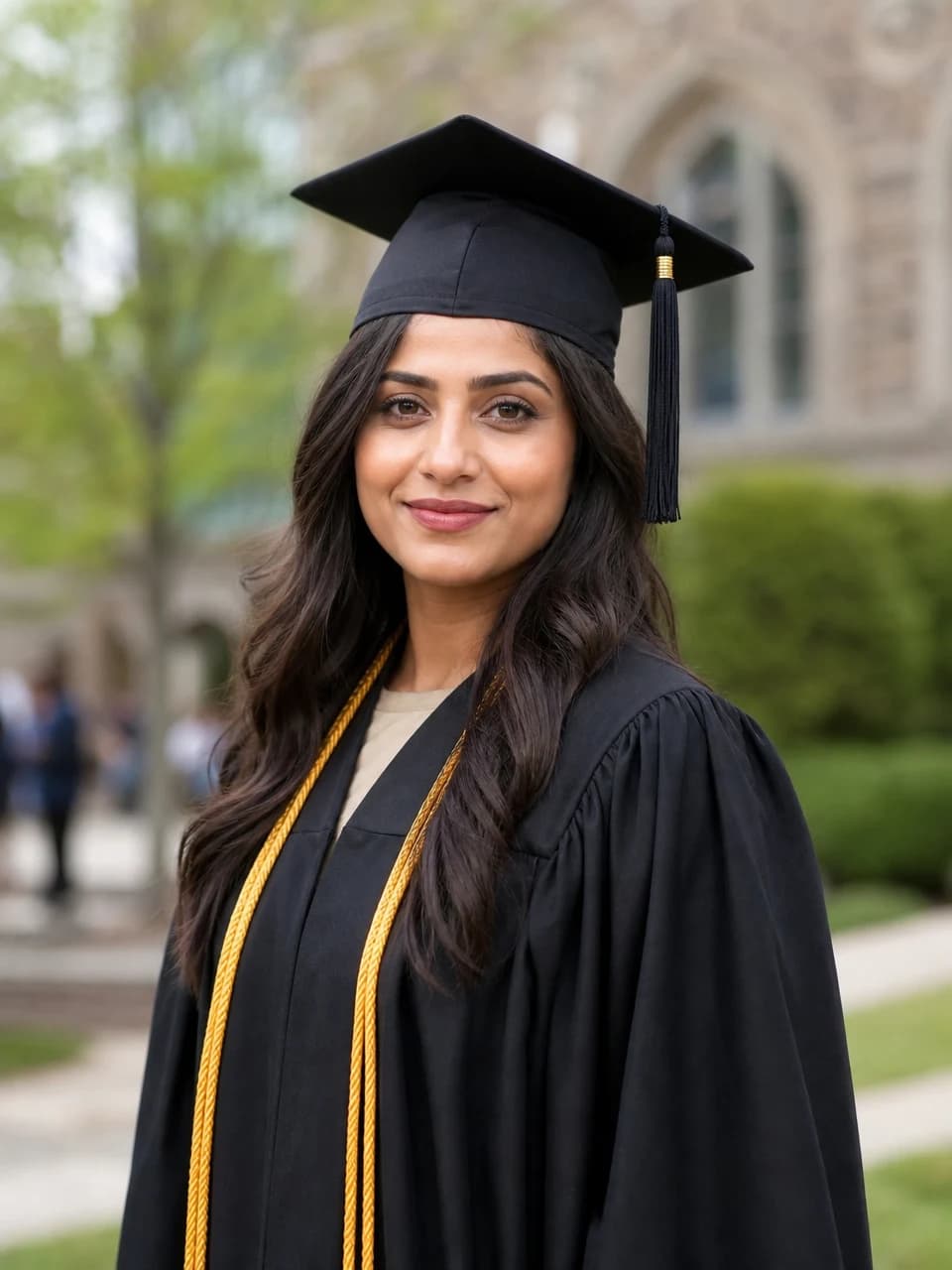 Campus portrait Graduation photos example