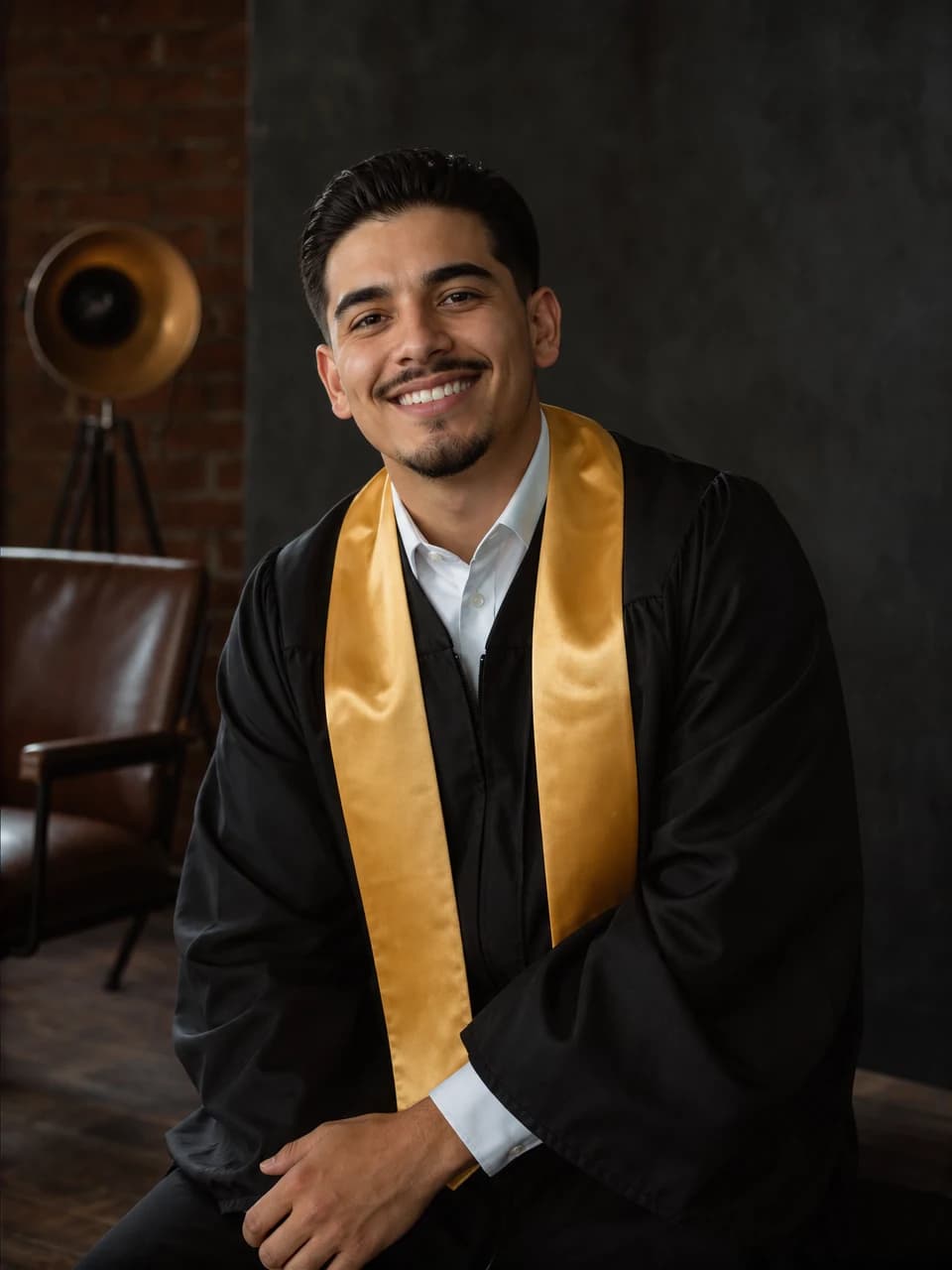 Studio announcement Graduation photos example