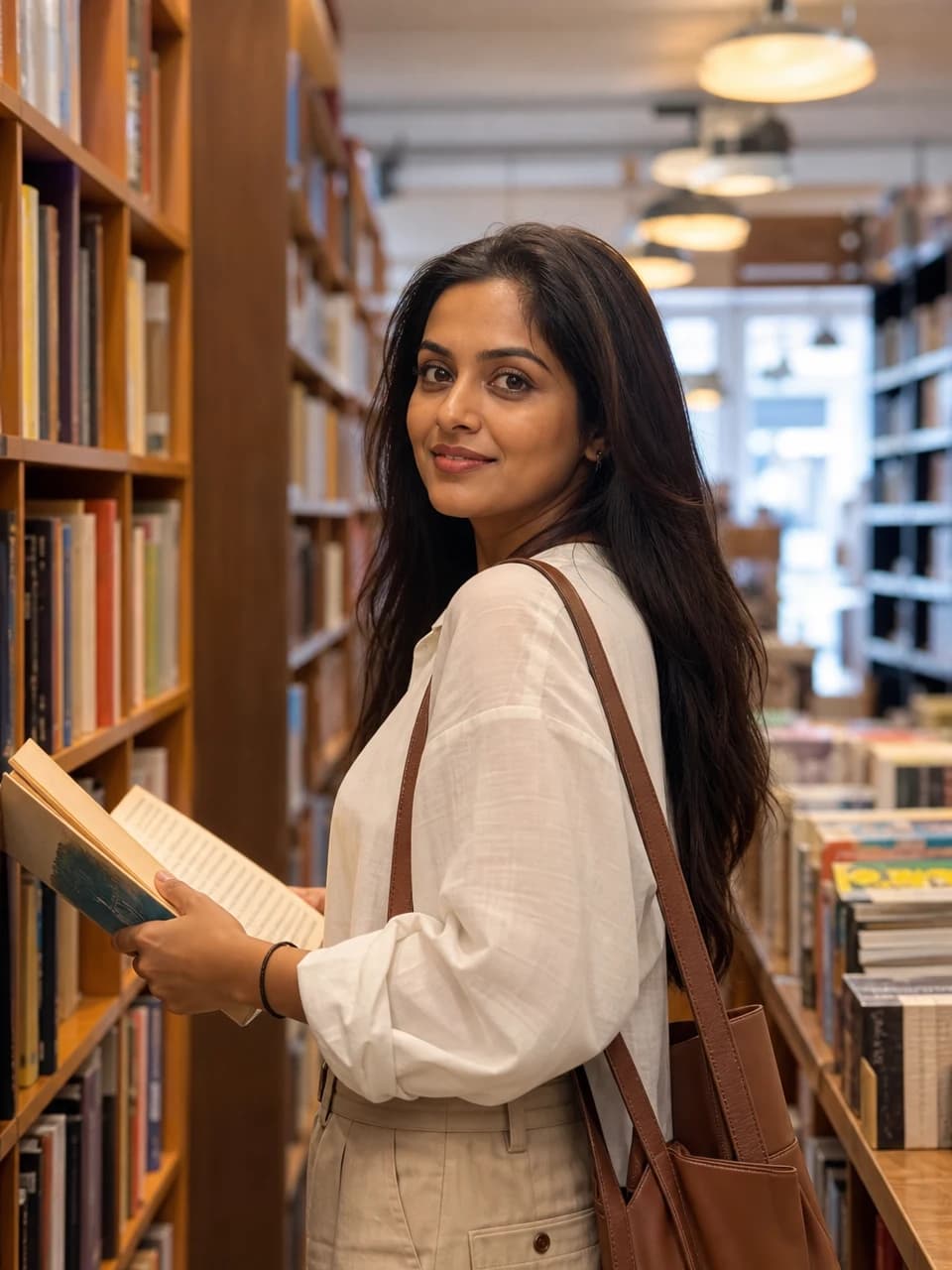 Bookstore browse Hinge photos example