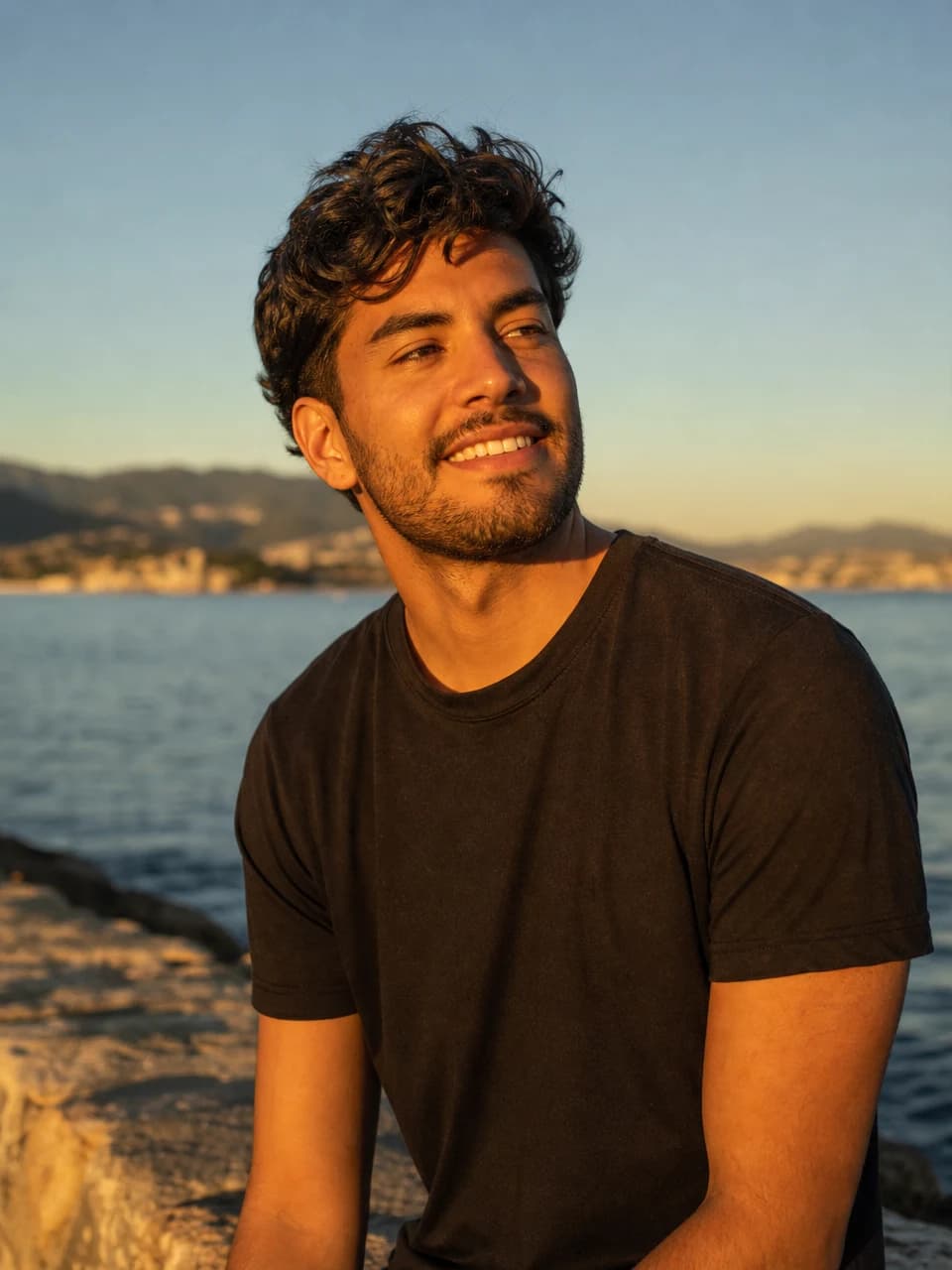 Golden-hour portrait Instagram photos example