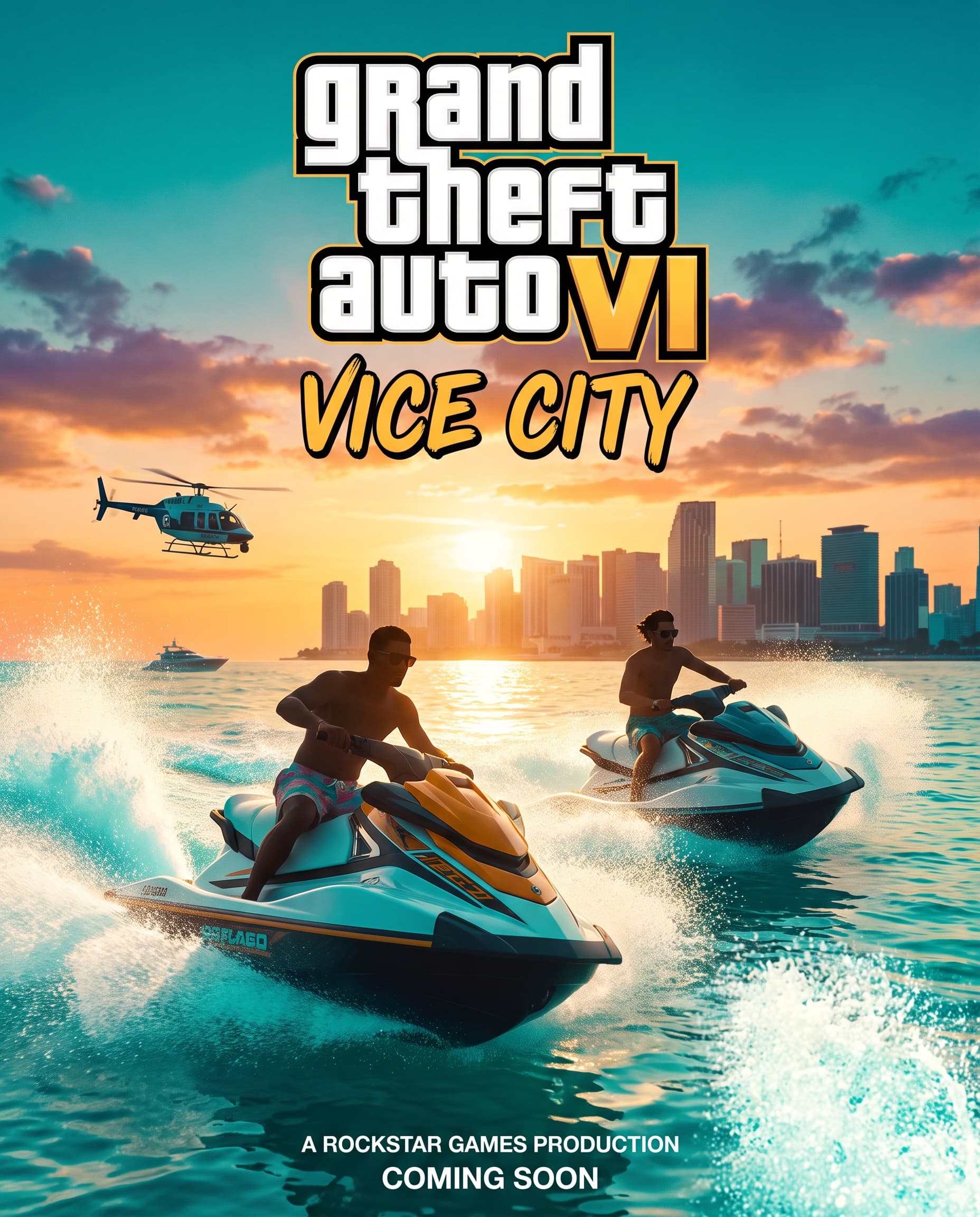Jet Ski Chase — GTA 6 style example
